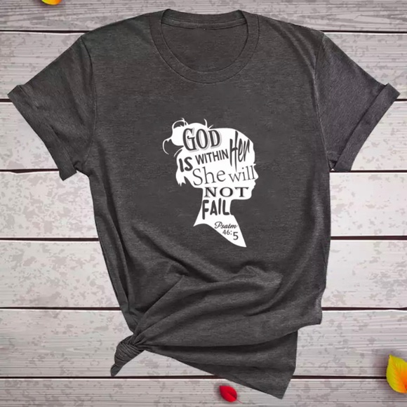 Tops - God is within her T-shirt